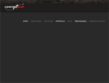 Tablet Screenshot of conceptweb.ch